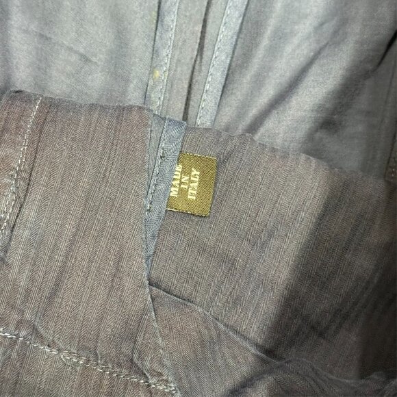 Luigi Bianchi Mantova Sartoria Chinos Made in Italy Pants Blue Cotton 38x31 - Picture 4 of 10